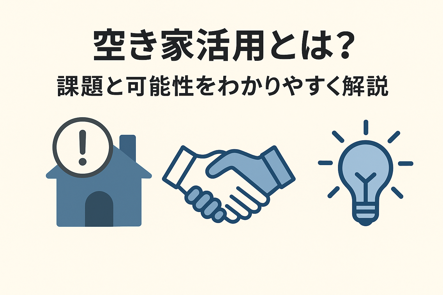 空き家活用とは？課題と可能性をわかりやすく解説
